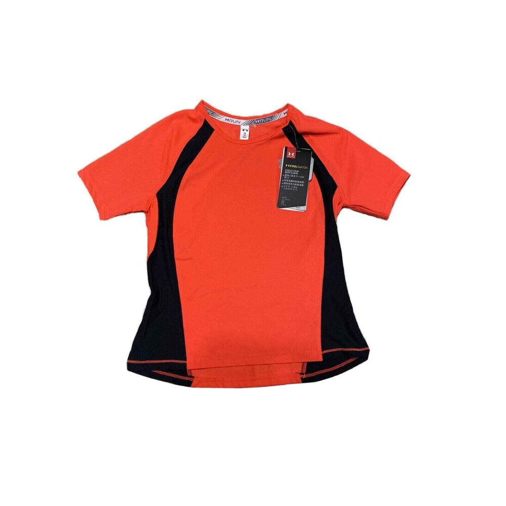 UNDER ARMOUR RUN REFLECTIVE LOGOS XS WOMENS ATHLETIC T-SHIRT